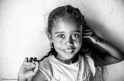 Nubian girl, from Heyssah Island, Aswan, Egypt